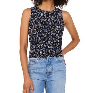 Vince Camuto Black and White Sleeveless Tank Top